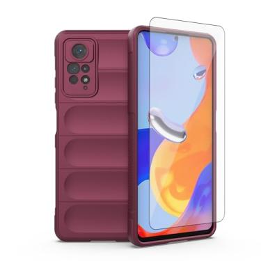 Imagem de Asuwish Capa de telefone para Xiaomi Redmi Note 12 Pro 4G/Redmi Note 11 Pro 5G com protetor de tela de vidro temperado e capa de celular de silicone fino TPU acessórios Redme Note11 11E 11Pro 12Pro