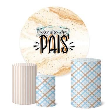 Imagem de Trio Capas Cilindro + Painel Redondo Dia dos Pais (K1PAI0023)