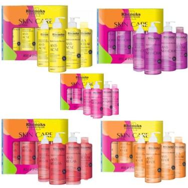 Imagem de 5 kit Skincare Anti Rugas, Anti Acne, Anti idade, Rosa Mosqueta e Anti