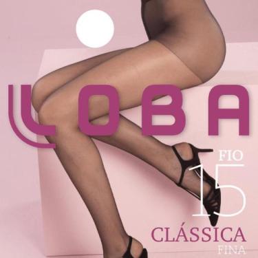 Imagem de Meia Calça Loba Clássica Fina Fio 15 5760-001, Branco antartida, GG