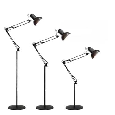 Imagem de AMOREJA - Luminária De Piso Articulada 1,9 m. Abajur de Chão Moderna, Elegante, Minimalista (Preta)