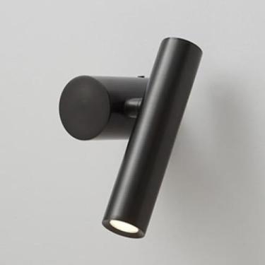 Imagem de Lâmpada De Parede Led Para Arandela De Parede De Latão Escovado De Cabeceira, Lâmpada De Parede Ajustável Interna 3w Luzes De Leitura Montadas Na Parede Para Sala De Estar Quarto, Black