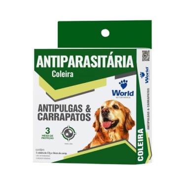 Imagem de Coleira Antipulgas e Carrapatos – Proteção Antiparasitária com Conforto e Segurança Para Seu Cão | Marca – WORLD
