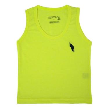 Imagem de Regata Infantil Camiseta 4 ao 8 Básica Lisa Bordado Algodão - Patrulha