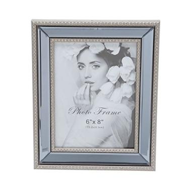 Imagem de Porta Retrato Prata para 1 Foto 10x15cm Leonino Prestige