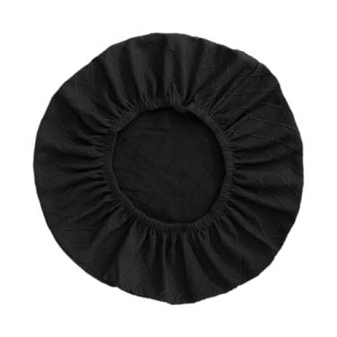 Imagem de Ｂｅｓｇａ Capa protetora para ventilador de parede, tecido antipoeira para ventiladores de 16 a 18 polegadas, proteção elástica para ventiladores, capa redonda, Preto