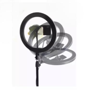 Imagem de Ring Light Iluminador Anel Luz 10 Polegadas com Tripé Ajustavel Praticidade iluminador Ring Premium (Somente Ring Light)