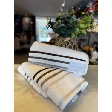 Imagem de Toalha de Banho Felpudo Lumina 70cm X 1,40m Bege/Ivory Karsten