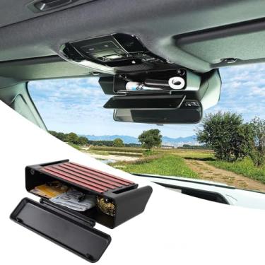 Imagem de Heutamo Caixa de armazenamento de espelho retrovisor interno compatível com Toyota Land Cruiser 250 Prado LC250 J250 2024 2025 acessórios ABS console central bandeja organizadora acessórios 1 peça