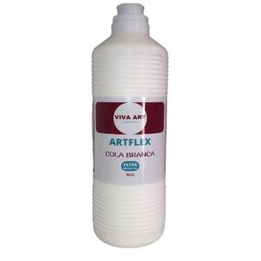 Imagem de Cola branca extra pva adesivo artflex 1 kg - VIVA ART ARMARINHOS