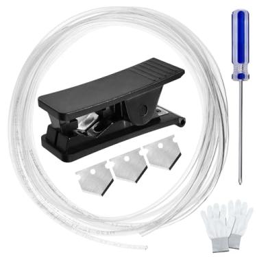 Imagem de LEONTOOL Cortador de tubo de plástico PTFE com tubo de 2,5 mm ID 4 mm OD para impressoras 3D, cortador de tubo de mangueira de aço manganês, ferramenta de corte de tubo preciso para tubos de nylon PU