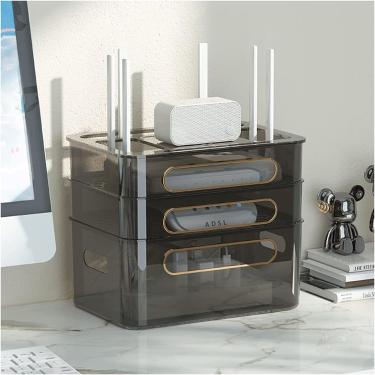 Imagem de Caixa De Armazenamento De Cabos, Caixa De Armazenamento De Roteador Wi-fi Caixa De Armazenamento De Roteador Caixa De Armazenamento Multicamada Rack Para Armazenamento De Fio, D, 31.5×22×26 cm