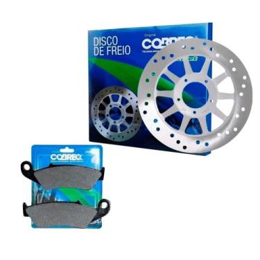 Imagem de Disco Freio Dianteiro + Pastilhas HONDA Nxr Bros 150 Cobreq