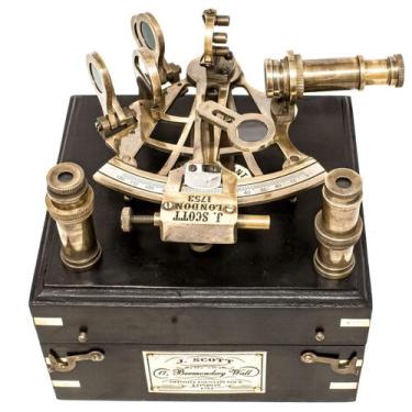 Imagem de Sextant A S Handicrafts Maritime Antiguidades Capitão da Marinha