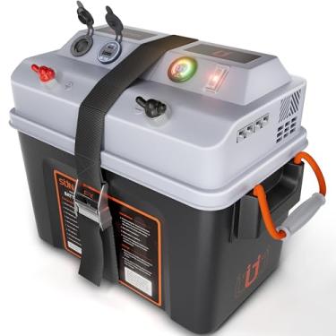 Imagem de SUNAPEX caixa de bateria inteligente centro de energia 12v/24v - múltiplas portas e disjuntor para motor de pesca, marinha, trailer e painel solar (pro, bateria não incluída)