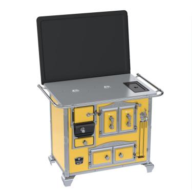 Imagem de Fogao a Lenha Venax n 2 Imperador Chapa de Aluminio Amarelo SD