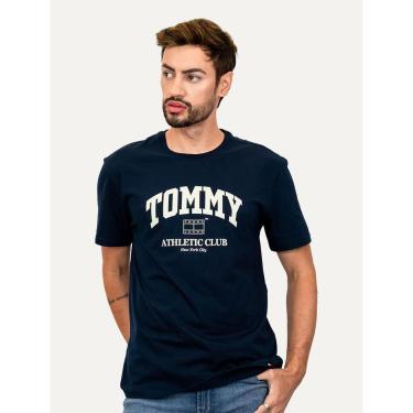Imagem de Camiseta Tommy Jeans Masculina Regular Athletic Club Azul Marinho-Masculino