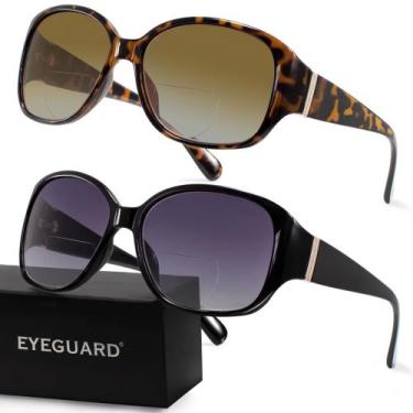 Imagem de Óculos de sol de leitura EYEGUARD Bifocal UV400 2.00 para mulheres x2