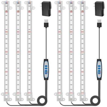 Imagem de Faixa de luz LED Grow Wiaxulay Full Spectrum 6000K, pacote com 2