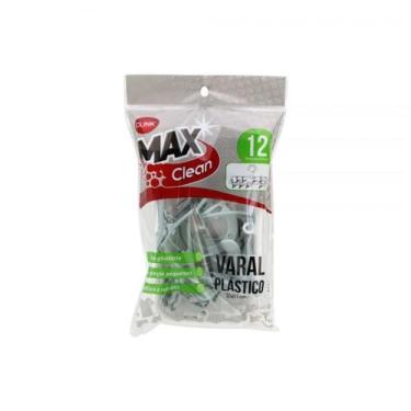 Imagem de Varal de plástico,12 prendedores Max clean - Max clean 