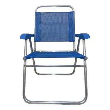 Imagem de Cadeira De Praia Alta Sanete Encosto Alto Aluminio Ronchetti