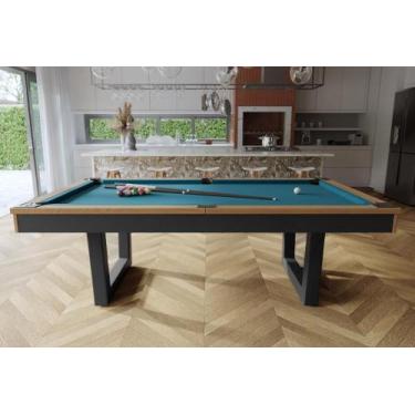 Imagem de Mesa de Sinuca/Bilhar - 2,00x1,10 - Nelson Bilhares, Azul petróleo