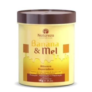 Imagem de Máscara Para Hidratação E fortalecimento Banana & Mel 1kg - Natureza C