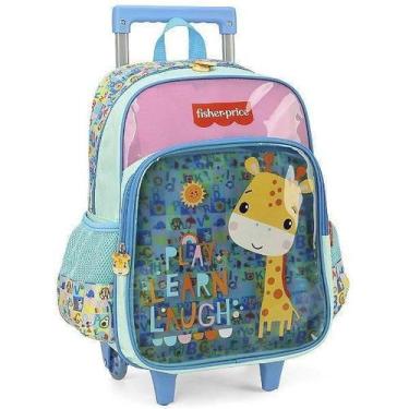 Imagem de Mochila De Rodinhas Sem Alça Luxcel Fisher-Price Turquesa