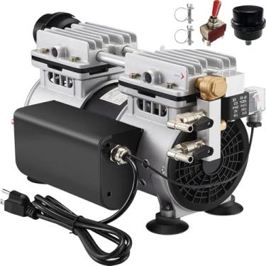 Imagem de WRSTER-TECH Aerador, 5,2 Cfm Para Lagoas E Lagos De Até 3 Acres, Compressor De 3/4 Hp Sem Temporizador, Difusor E Mangueira, Bombas De Aeração Para Circulação De Oxigênio Em Águas Profundas