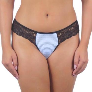 Imagem de Calcinha Renda Tanga Feminina Fio Sexy Conforto Kit 4 Und - Upy Store,