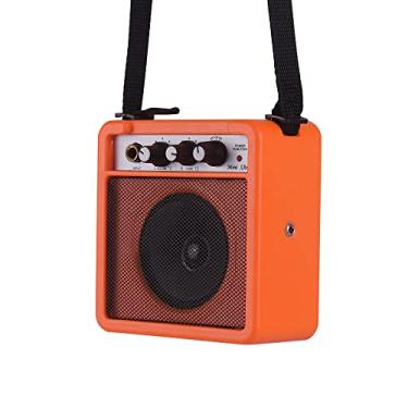 Imagem de Ymiko 5W Mini Guitarra Amplificador Portátil Compacto Guitar Amp Speaker Com Volume Ajuste do Tom Overdrive Função 635mm 35mm Entradas para Guitarra Acústica Elétrica Prática Início (1)