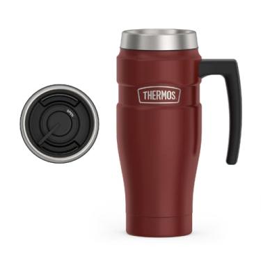 Imagem de THERMOS Caneca de viagem com isolamento a vácuo Stainless King, 473 ml, vermelho rústico