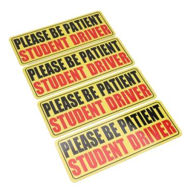 Imagem de Generic Carro do Motorista do Aluno, Adesivo Refletivo de Adesivo Reflexivo (Vermelho preto)