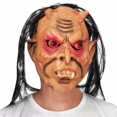 Imagem de Halloween Funny Bald Big Head Set Horror Ghost Funny Props Máscara de 