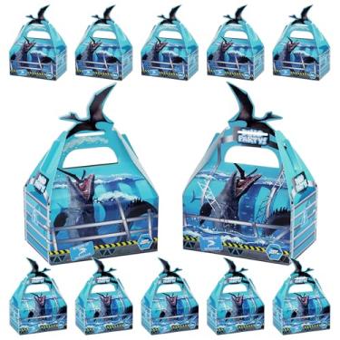 Imagem de Mosasaurus Party Treat Boxes, 16 PCS Mosasaurus Dinosaur Cake Boxes for Dinosaur Theme Birthday, Mosasaurus Theme Party Decorations