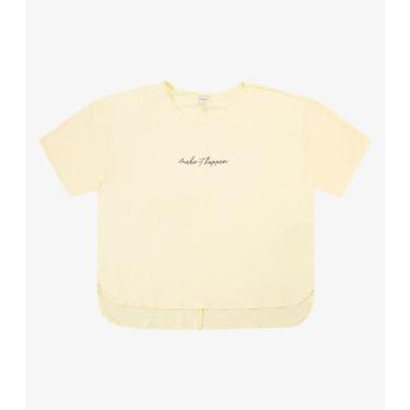 Imagem de Blusa Mullet Feminina Rovitex Amarelo, M, Amarelo