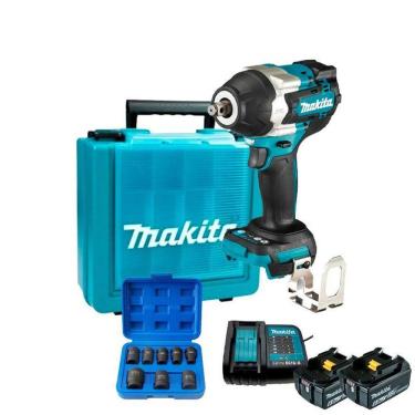 Imagem de Chave Impacto 1/2 Bateria 18V Lxt Makita Dtw700Z + Kit 2