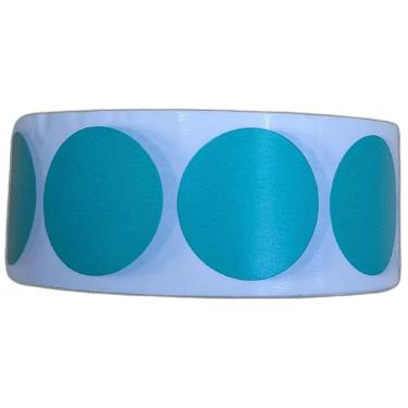 Imagem de Etiqueta Adesiva Bolinha Colorida Verde 25Mm 2,5 Cm Rolo