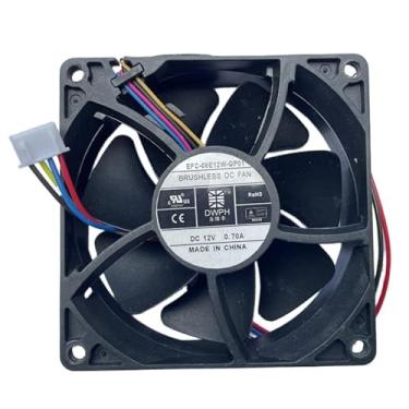 Imagem de EFC-08E12W-GP01 12V 0,70A 8025 80 * 80 * 25 mm Ventilador de resfriamento de 4 fios novo