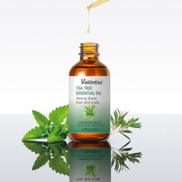 Imagem de Vailontiss Óleo de melaleuca, fortalecimento do couro cabeludo e do cabelo para o crescimento do cabelo, remoção de caspa e fortalecimento para todos os tipos (óleo de melaleuca, 50 ml)