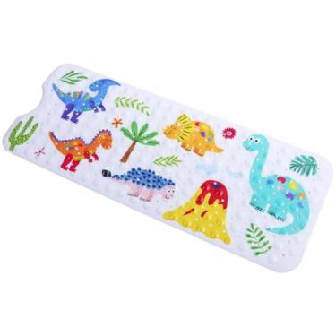 Imagem de Tapete de banheira, tapete de chuveiro antiderrapante, tapete de banho de bebê antiderrapante, banheira infantil antiderrapante de 101 cm com ventosas, almofada de chuveiro de PVC com desenho fofo