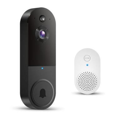 Imagem de Câmera de campainha de vídeo Wi-Fi sem fio ClipBlur com visão noturna