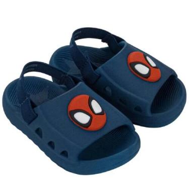 Imagem de Chinelo slide grendene kids baby homem aranha marvel amazing 23402, Az