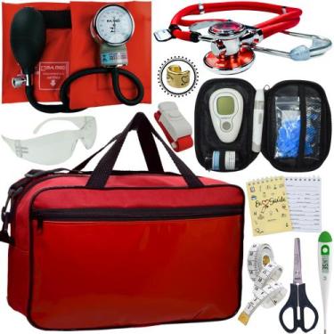 Imagem de Kit Enfermagem + Aparelho Medidor Glicose Completo Premium - Love Saud