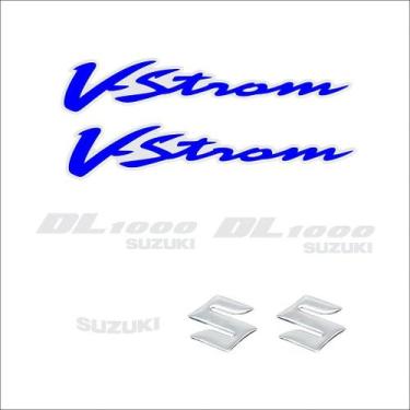 Imagem de Adesivo Protetor Tank Pad DL 1000 V-Strom - Logo Personalizado - Cromo