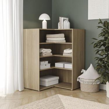 Imagem de Estante Canto Reto 120cm Módulo Frame CabeCasa MadeiraOriginals - Cabe
