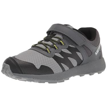 Imagem de Merrell Tênis infantil unissex Nova 2, Cinza/preto, 2 Big Kid