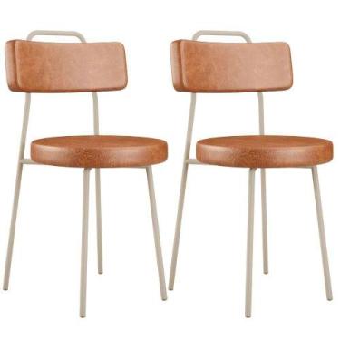 Imagem de Kit 02 Cadeiras Decorativas Estofada Sala Jantar Barcelona Arena L02 m