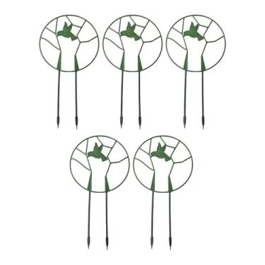 Imagem de FashionCha Conjunto de 5 Treliças de Jardim para Pequenas Plantas de Interior, Elegantes, Resistentes E Versáteis, Decorativas, para Plantas Trepadeiras