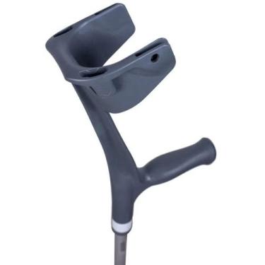 Imagem de Muleta Canadense Fixa Cinza 130Kg Mercur - Unidade